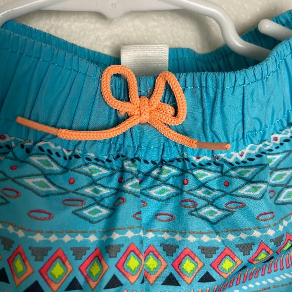 OshKosh B’Gosh Swimsuit Cover Up Swim Trunks Girl Shorts Size 7 Like NEW